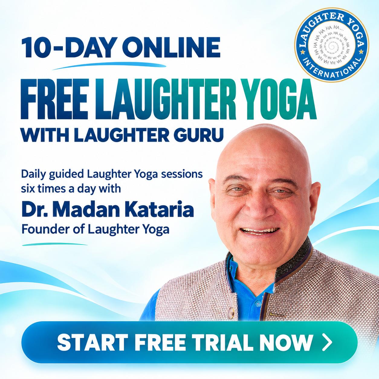 10 day Online Free Laughter Yoga with Laughter Guru