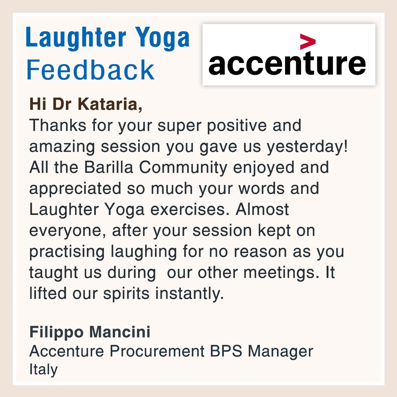 Accenture Feedback